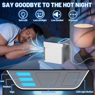 Portable Mini Air Humidifier White Quiet Cooling